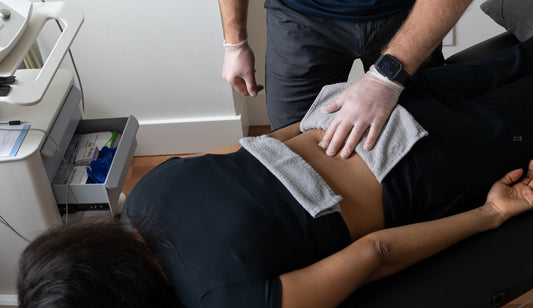 IMS treatment being conducted at Vancity Physio, a physiotherapy and sports medicine clinic located in Vancouver, British Columbia. 
